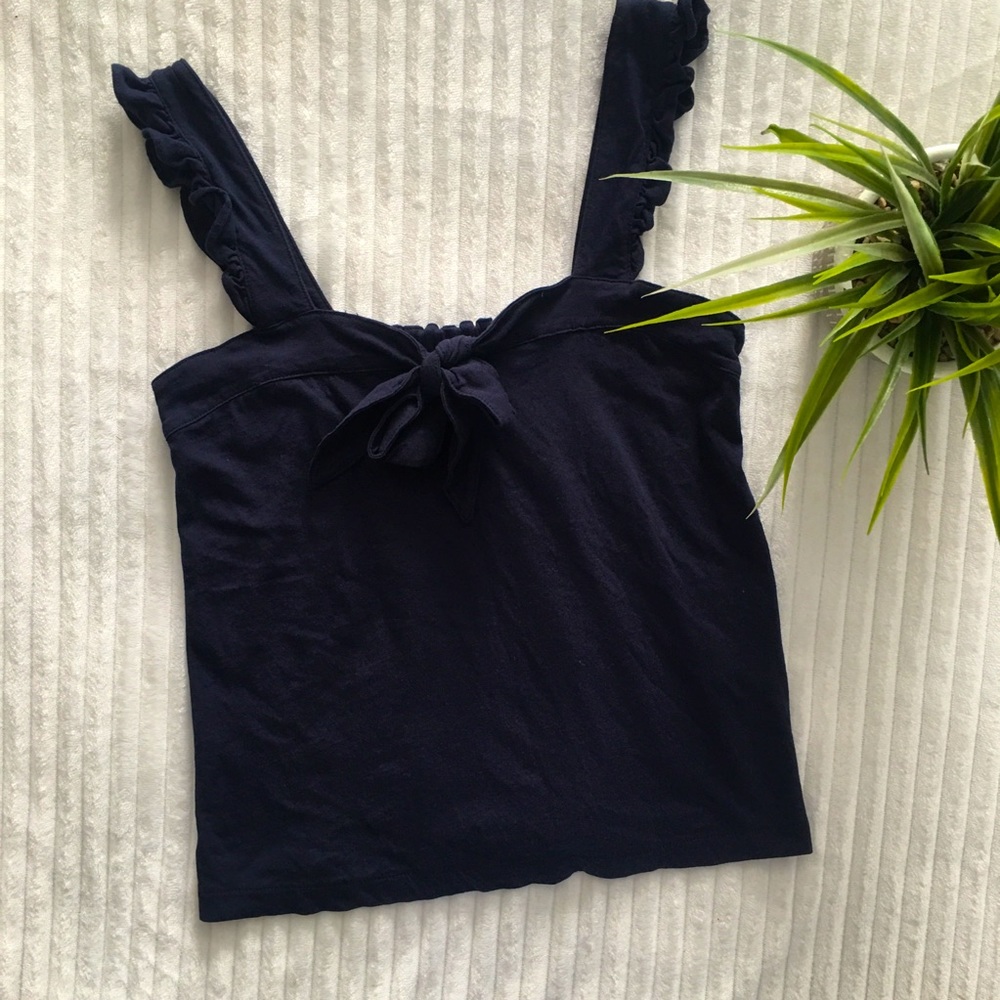 J Crew ruffle strap tank❤️